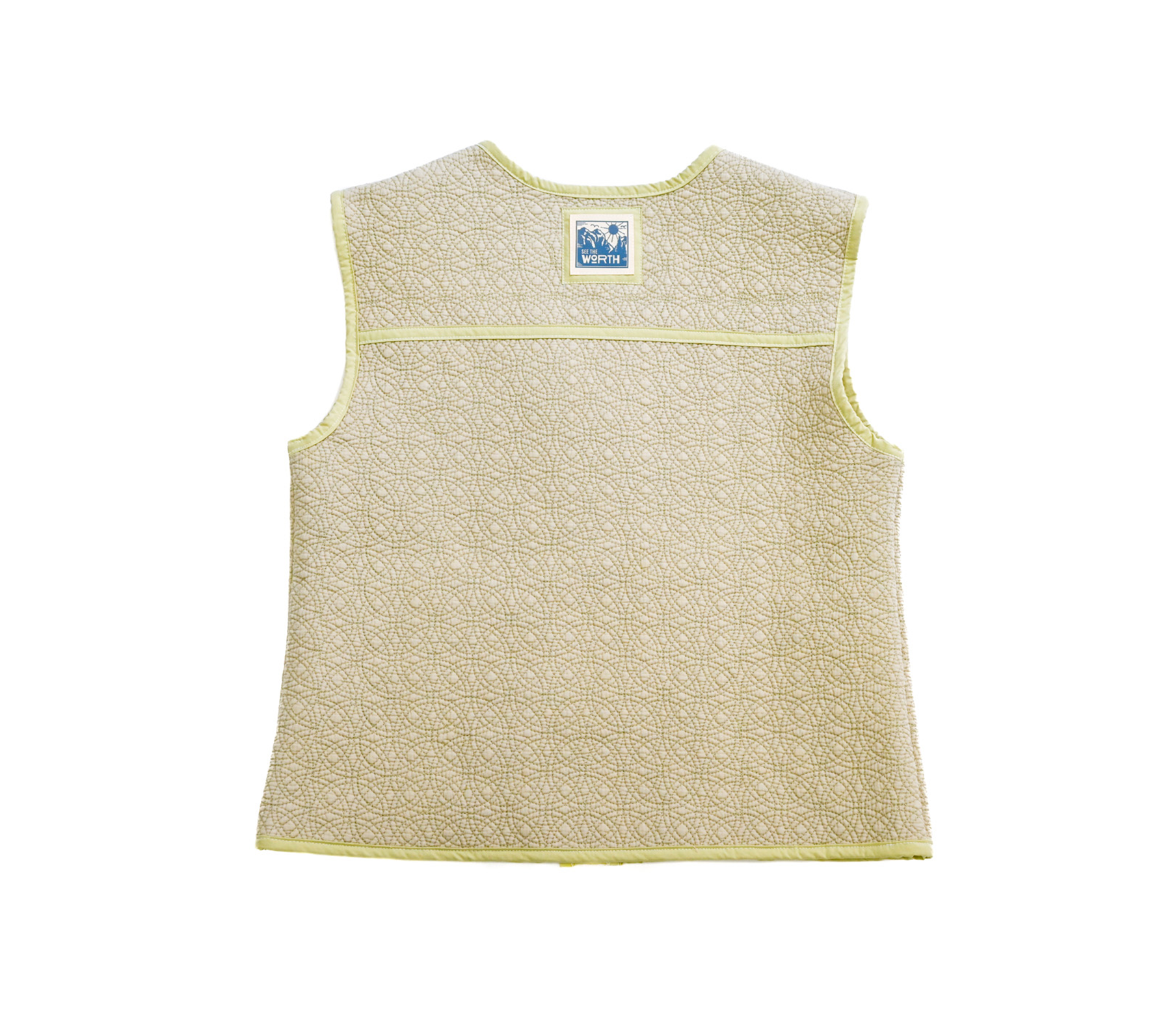 Quilted Zip Vest - S