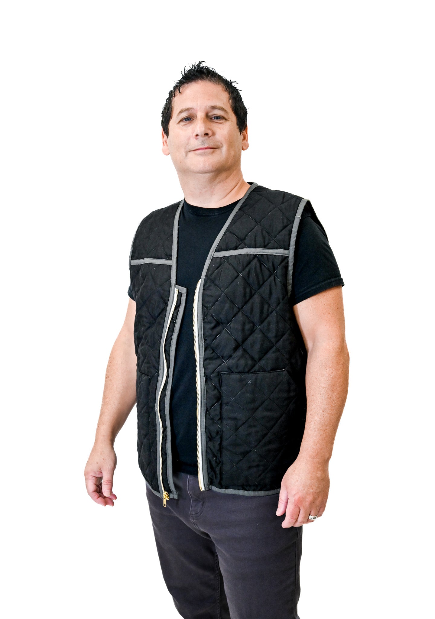 Quilted Zip Vest - 3XL