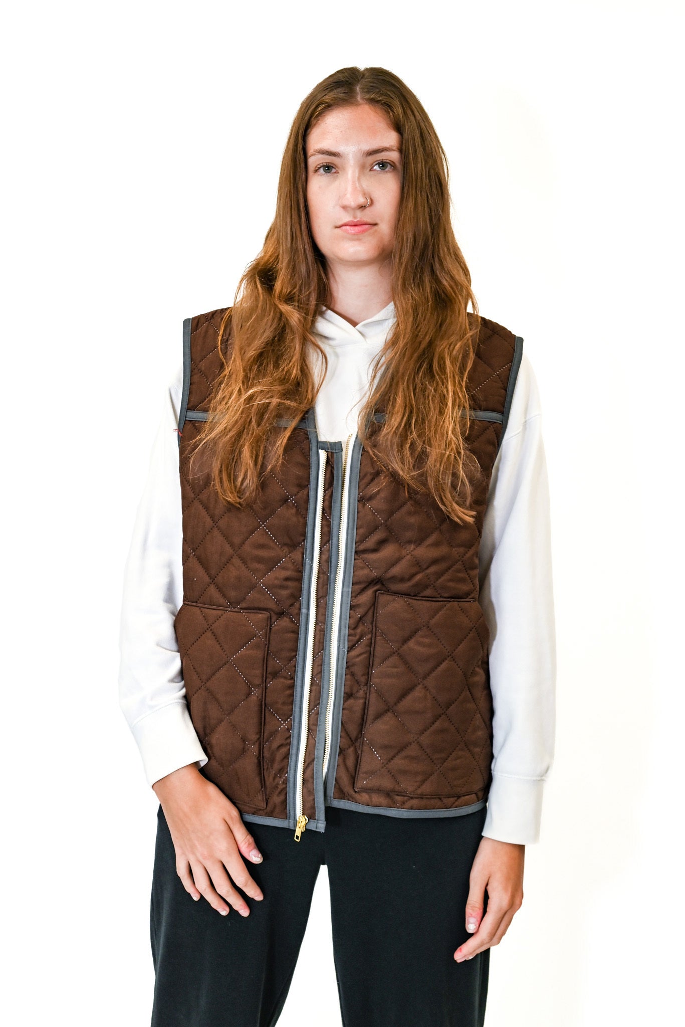 Quilted Zip Vest - 2XL