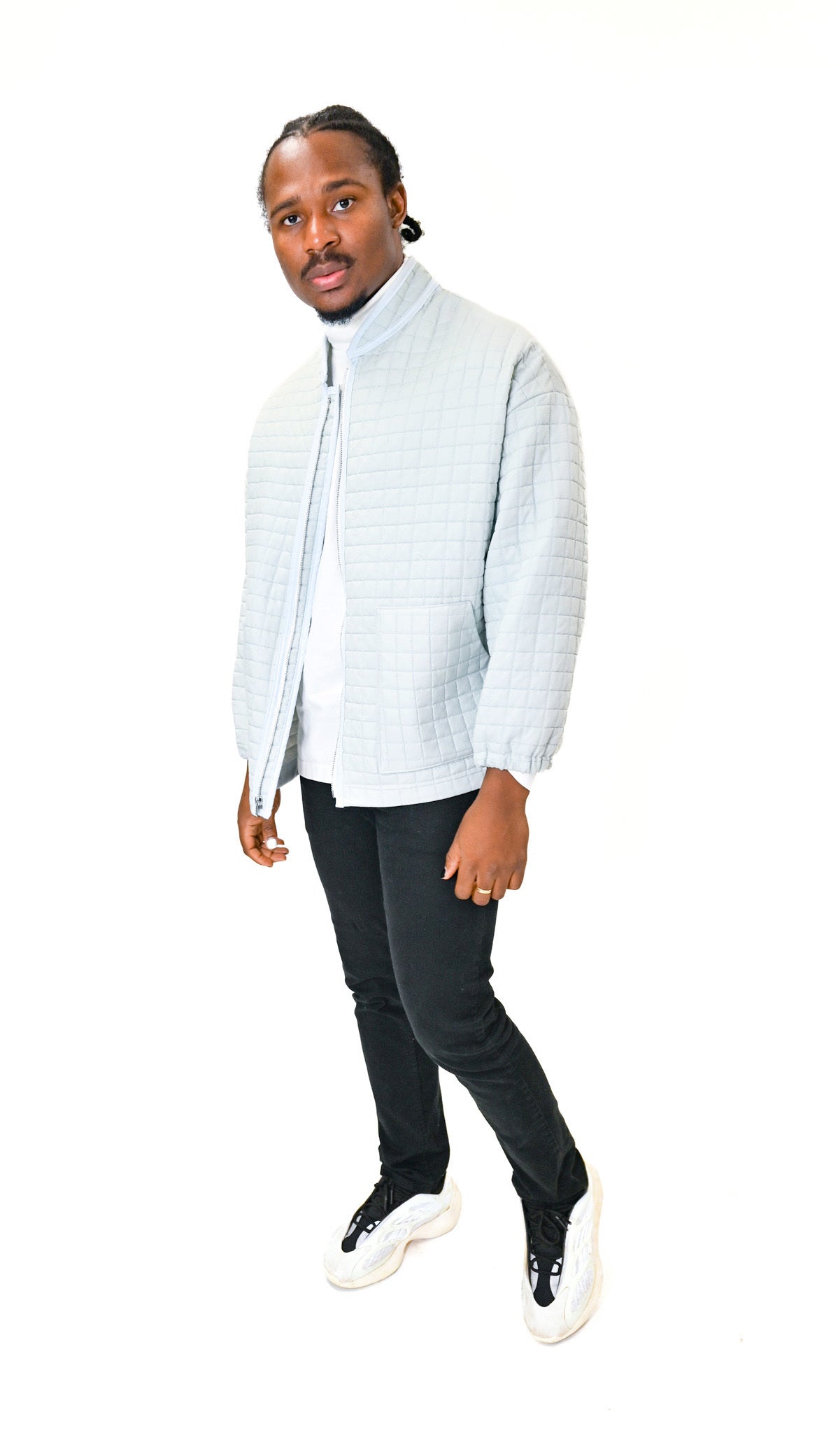 Quilted Bomber Jacket - L
