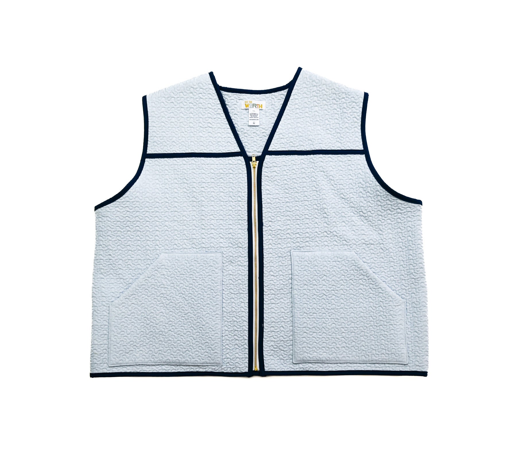 Quilted Zip Vest - 3XL