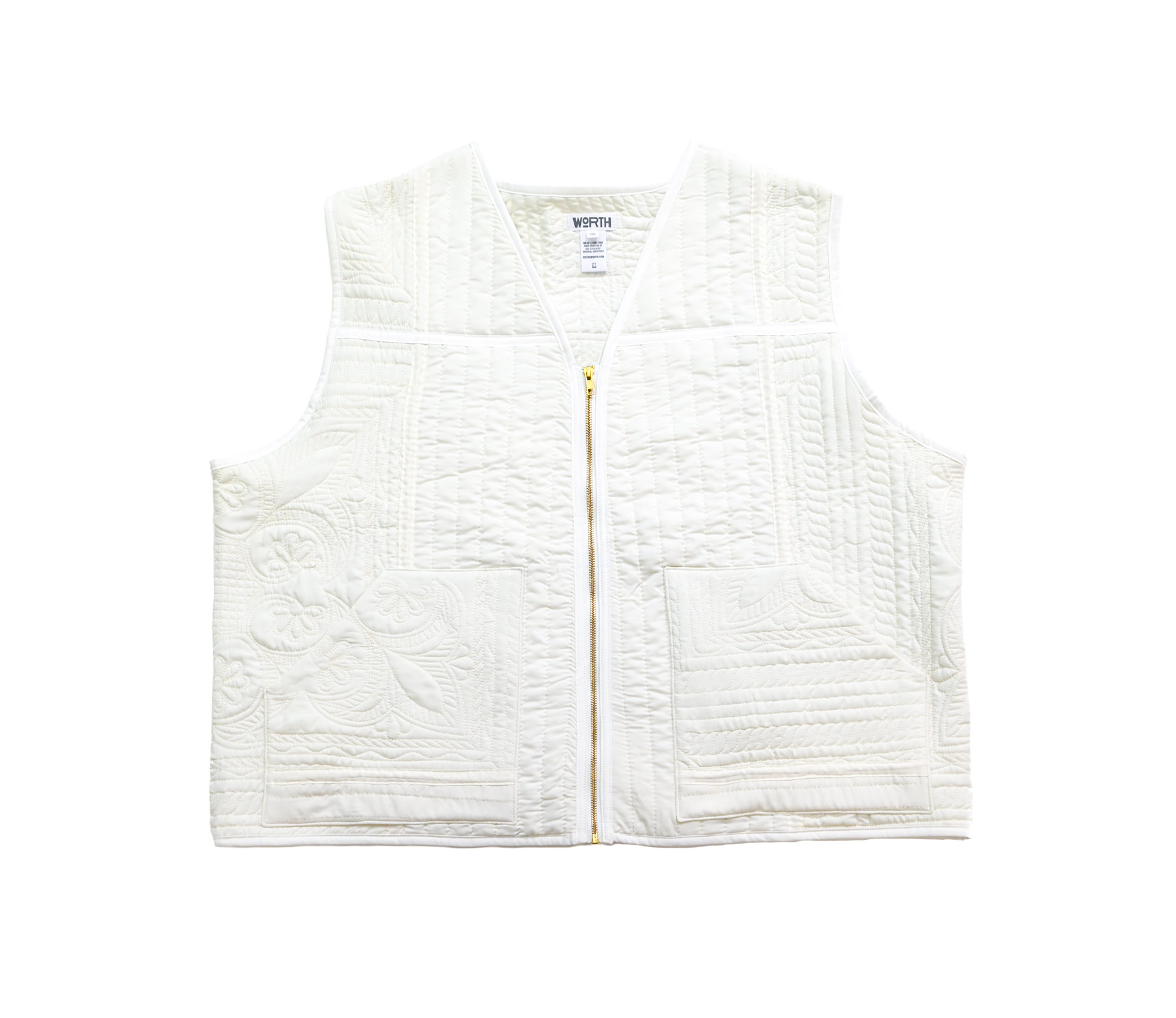 Quilted Zip Vest - 3XL