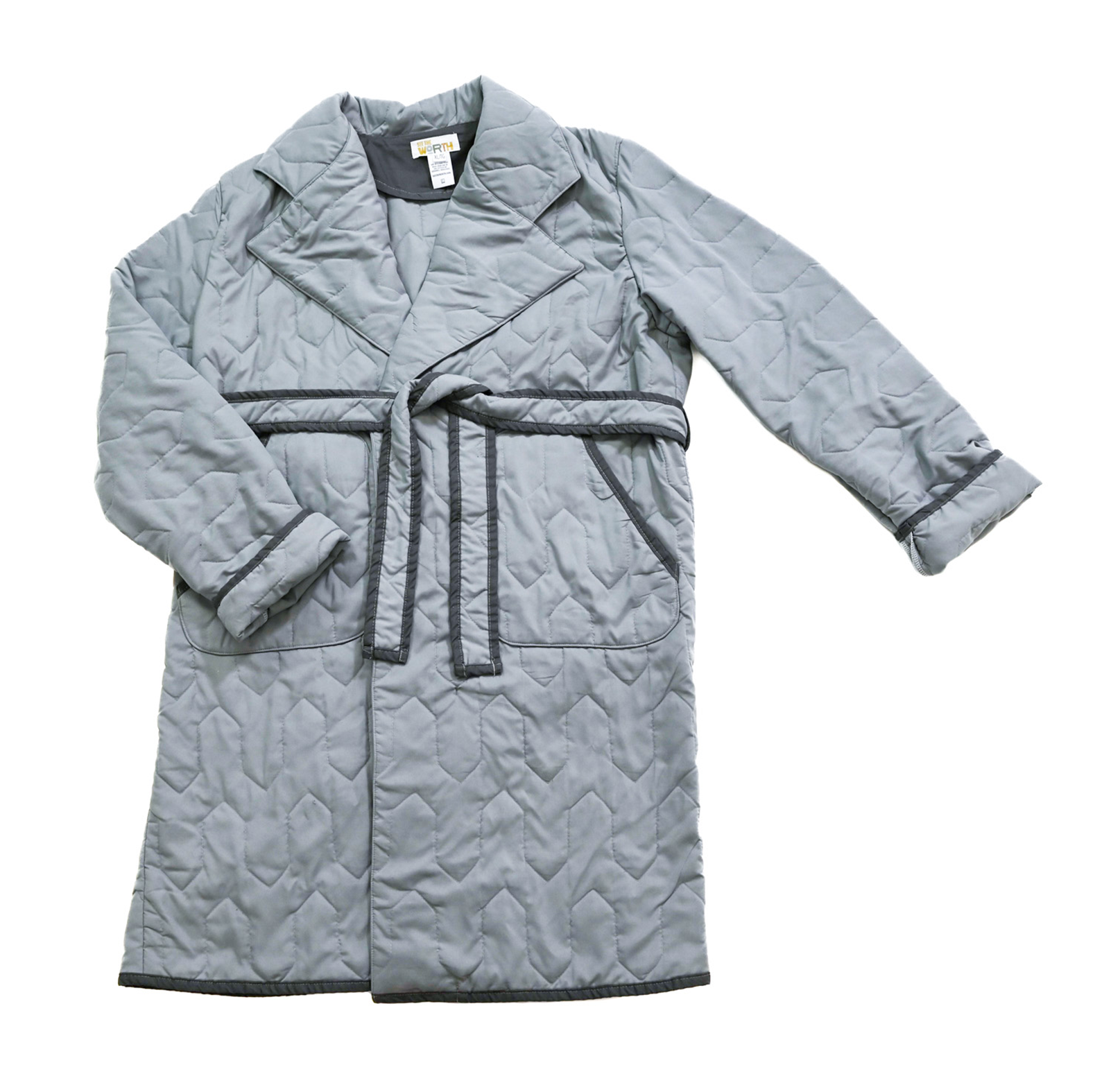 Quilted Trench Coat -XL