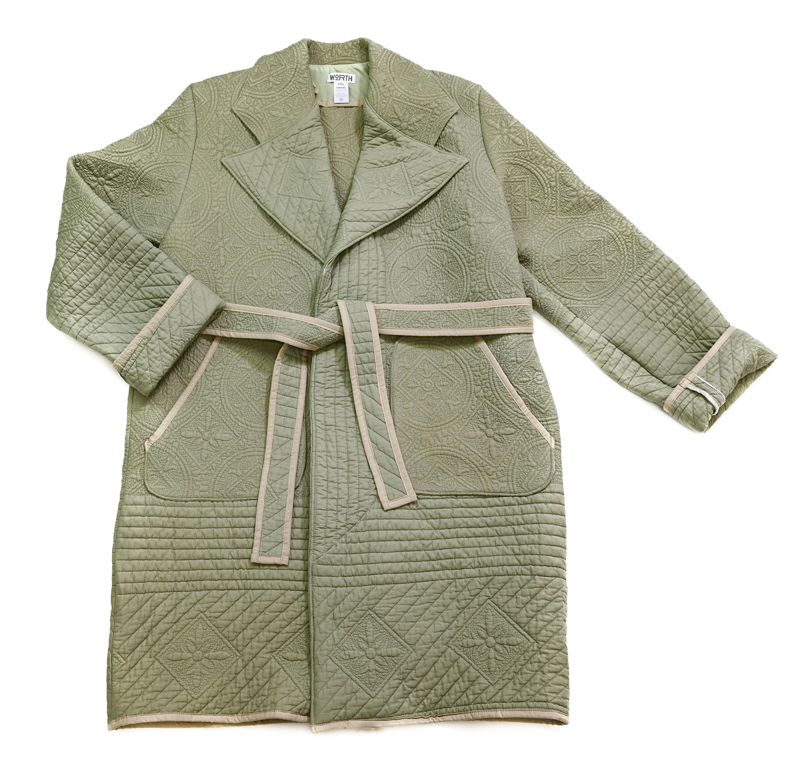 Quilted Trench Coat - 2XL