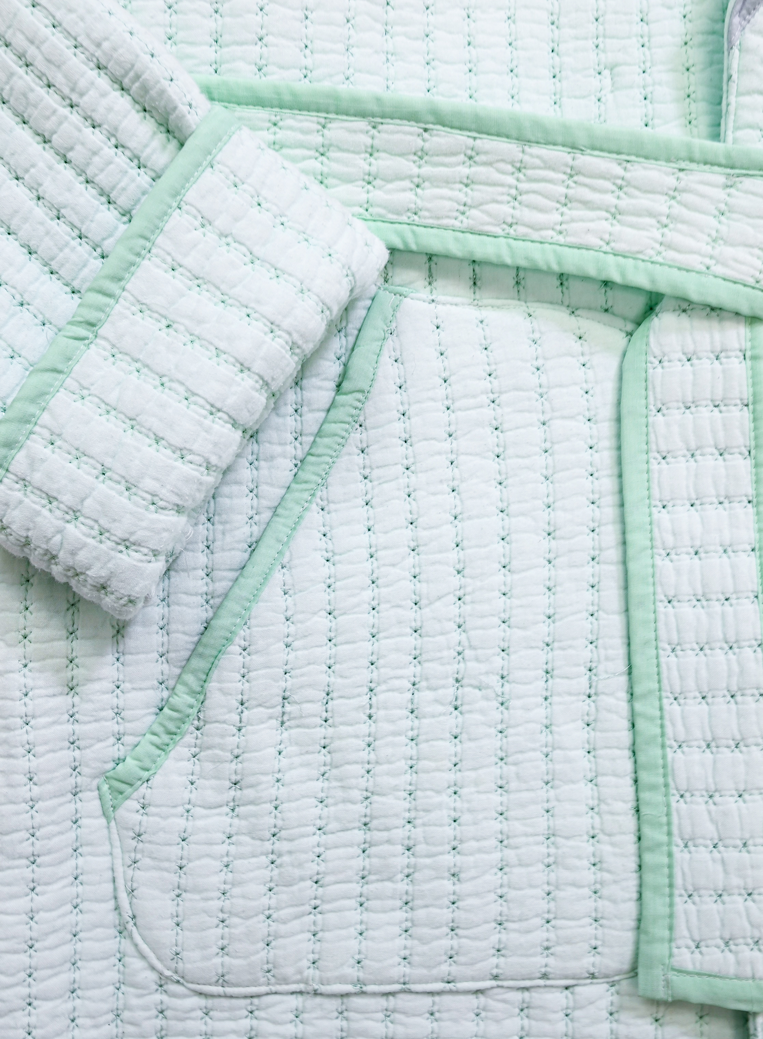 Quilted Trench Coat - L