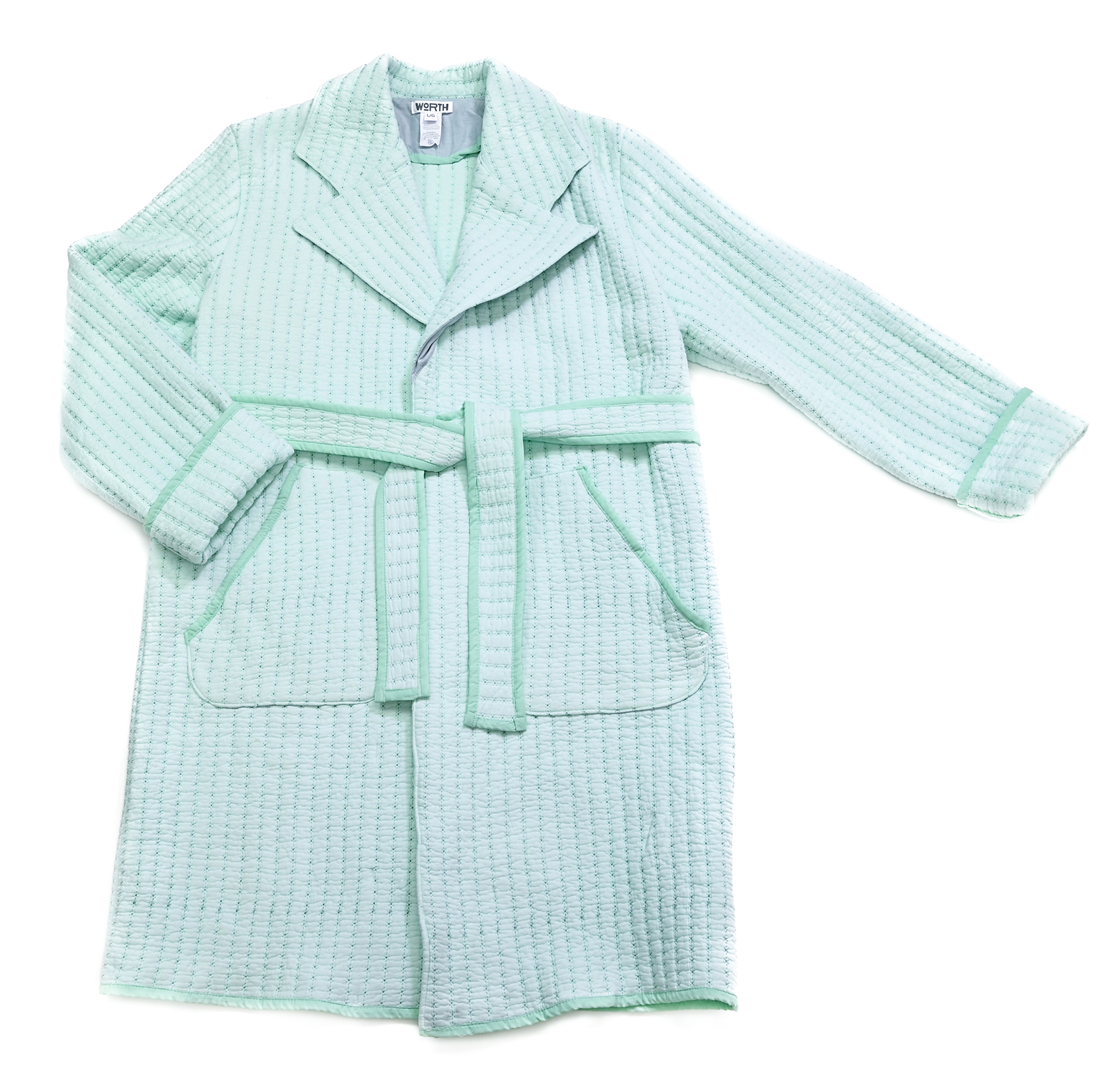 Quilted Trench Coat - L